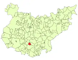 Kaart van Calzadilla de los Barros