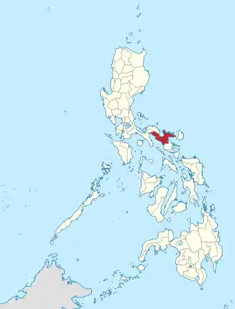 Locatie van Camarines Sur in de Filipijnen