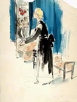 De Duitse actrice Camilla Spira in Westerbork