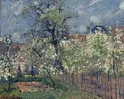 Pissarro: Le Jardin de Maubuisson, Pontoise, vergelijkbaar werk, zelfde tuin, zelfde jaar