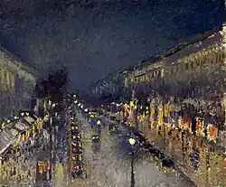 Boulevard Montmartre, nacht, National Gallery