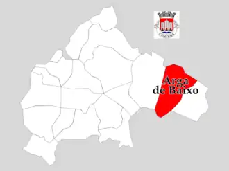 Kaart van Arga de Baixo