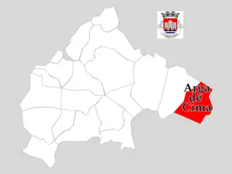 Kaart van Arga de Cima