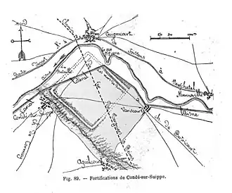 Plattegrond van het oppidum