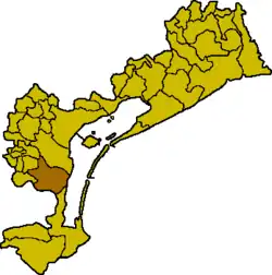 Locatie van Campagna Lupia in Venetië (VE)