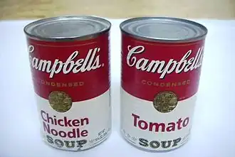 Twee blikken soep van Campbell's