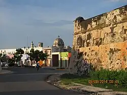 Deel van de stadsmuur in Campeche