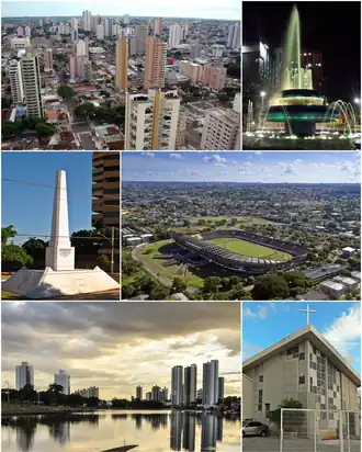 Een collage van Campo Grande