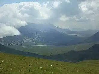 Westelijk deel van de Campo Imperatore