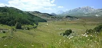 Oostelijk deel van de Campo Imperatore