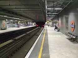 De East London Line gezien uit het zuiden