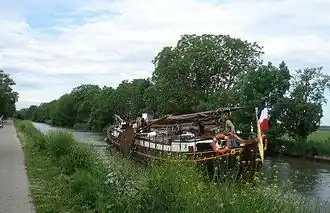 Het kanaal bij Muntzenheim