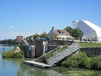 Kanaal van de Rhône naar de Rijn bij Saint-Symphorien-sur-Saône