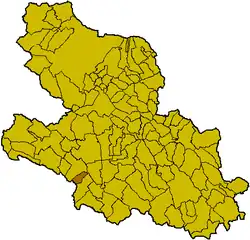 Locatie van Canistro in L'Aquila (AQ)