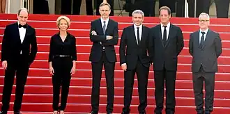 Makers van La Loi du marché bij de première in Cannes 2015