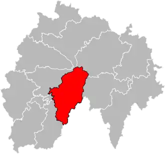 Locatie van het kanton