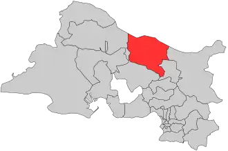 Locatie van het kanton