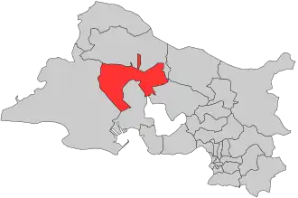 Locatie van het kanton