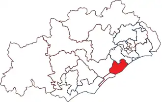 Locatie van het kanton