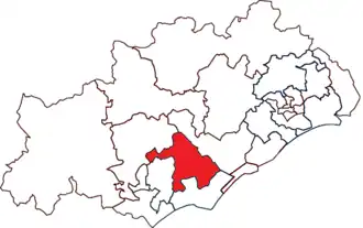 Locatie van het kanton