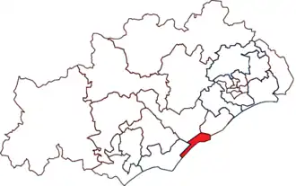 Locatie van het kanton