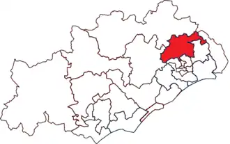 Locatie van het kanton