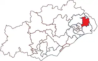 Locatie van het kanton