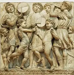 Luca della Robbia, detail van Cantoria, ca. 1438, Museo dell'Opera del Duomo in Florence