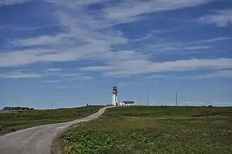 Toegangsweg naar het Cape Ferolle Light