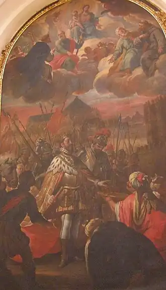 La reconquista de Córdoba por Fernando III el Santo, schilderij door Antonio Palomino uit 1712.