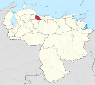 Kaart van Carabobo
