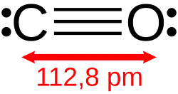 Structuurformule van koolstofmonoxide
