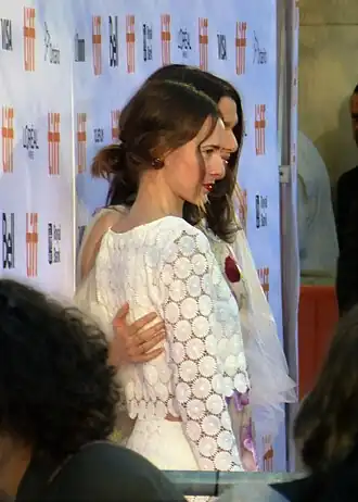 Pistorius bij de première van Denial, op het TIFF (2016)