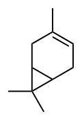 Structuurformule van 3-careen