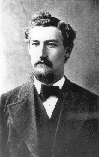 Carl Rüedi rond 1885.