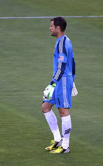 Carlo Cudicini spelend voor Los Angeles Galaxy