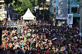 Carnaval in het centrum van Rio Preto