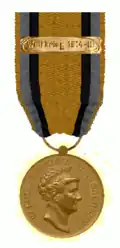 Bronzen medaille voor heren met gesp