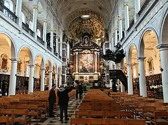 Interieur van de Sint-Carolus Borromeuskerk in Antwerpen