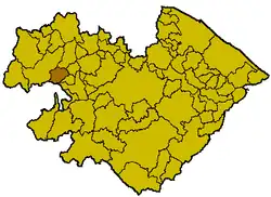 Locatie van Carpegna in Pesaro-Urbino (PU)