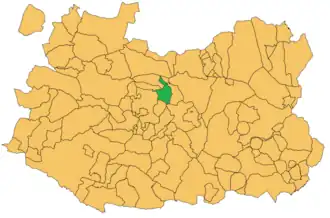 Kaart van Carrión de Calatrava