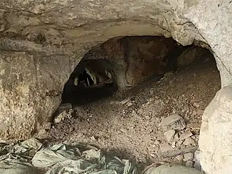 "Grotte des Goffettes", vroegere vuursteenmijn en mergelgroeve