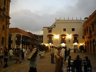 Het Peter Claver-plein in Cartagena