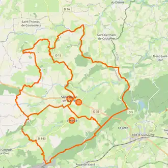 De gemeente met de deelgemeenten