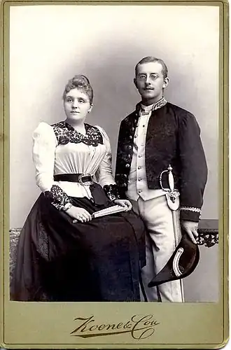 Willem Diederik van Drunen Littel en echtgenote (1890)