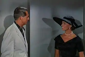 Cary Grant en Sophia Loren in een scène van Houseboat