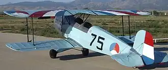 Een CASA 1.131 op een startbaan in Colorado, 2007