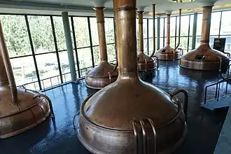 oude brouwzaal in Casa da Cerveja, het biermuseum in Leça do Balio