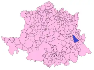 Kaart van Castañar de Ibor