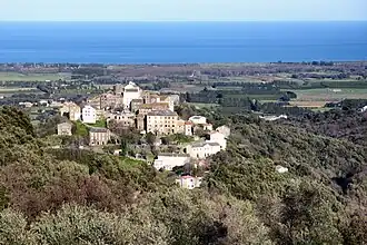 Zicht op Castellare-di-Casinca